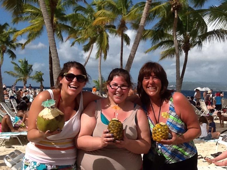 Myself, my sister (Brianna Griffin), and my mom on vacation.
